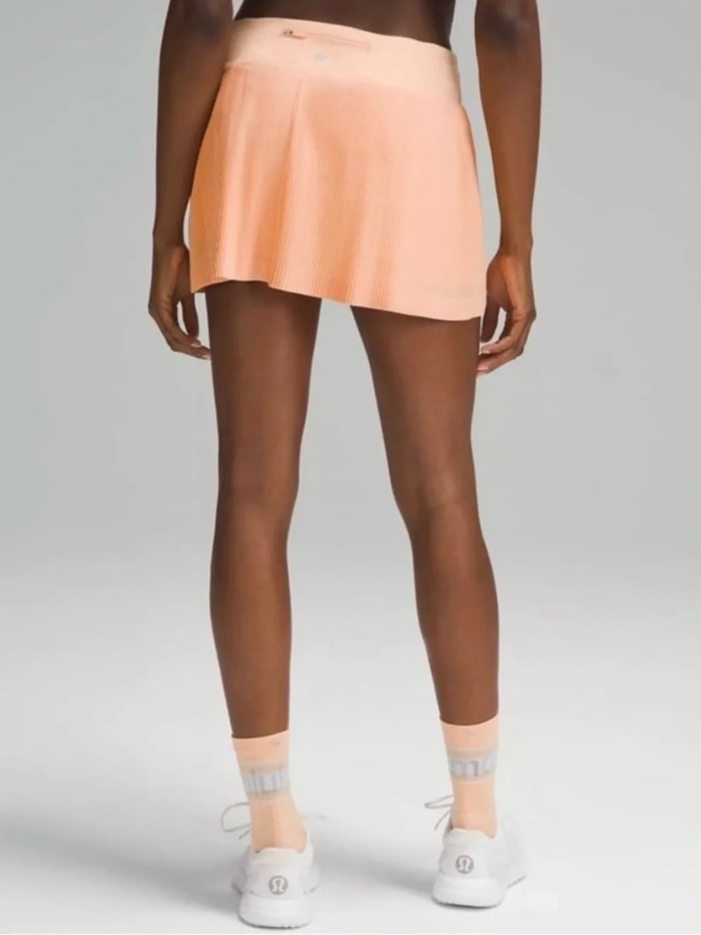 Lululemon Pleat To Street Skort Peach Orange Tennis Preppy Skirt Pickleball 12